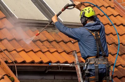 Démoussage et hydrofuge de toiture à Hélette